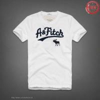 heren abercrombie and fitch korte tees moose logo wit Koop Goedkope ks2y8907